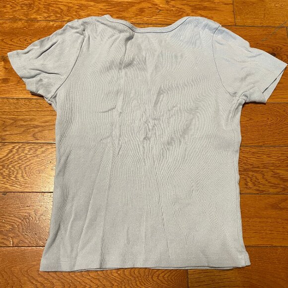 EUC Brandy Melville Zelly Light Blue Top T-shirt - Picture 2 of 2